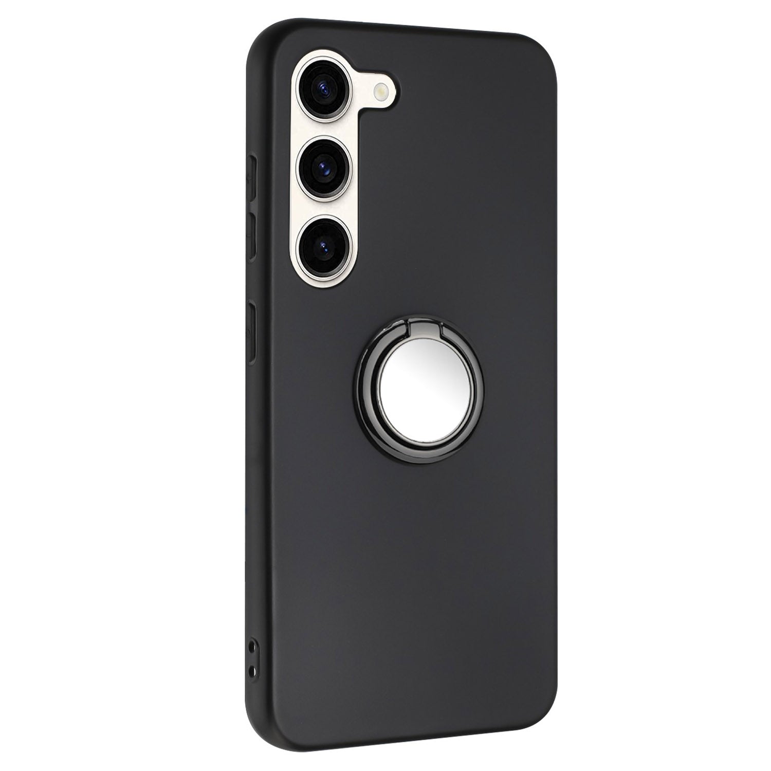 Anti-fall Back Cover for Samsung Galaxy S23 TPU Matte Phone Case with Ring Kickstand Anti-fall Back Cover for Samsung Galaxy S23 TPU Matte Phone Case with Ring Kickstand
